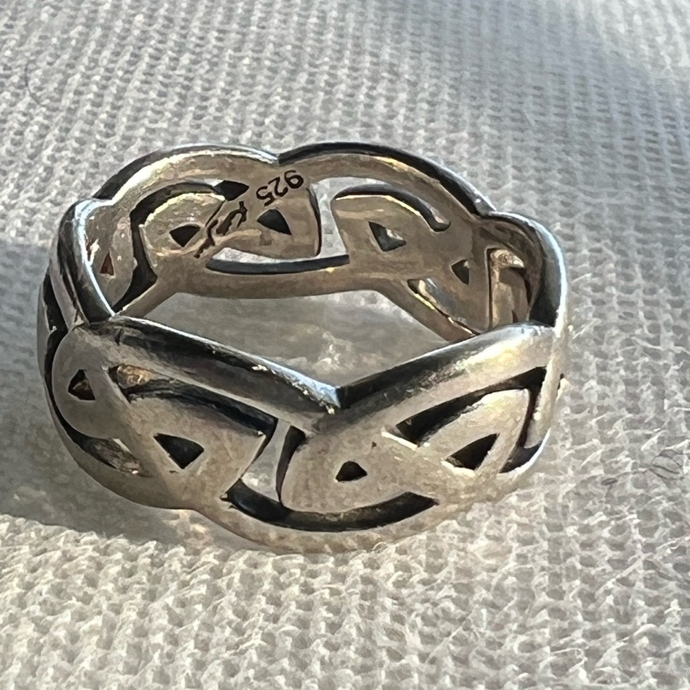 Celtic ring in size 12.